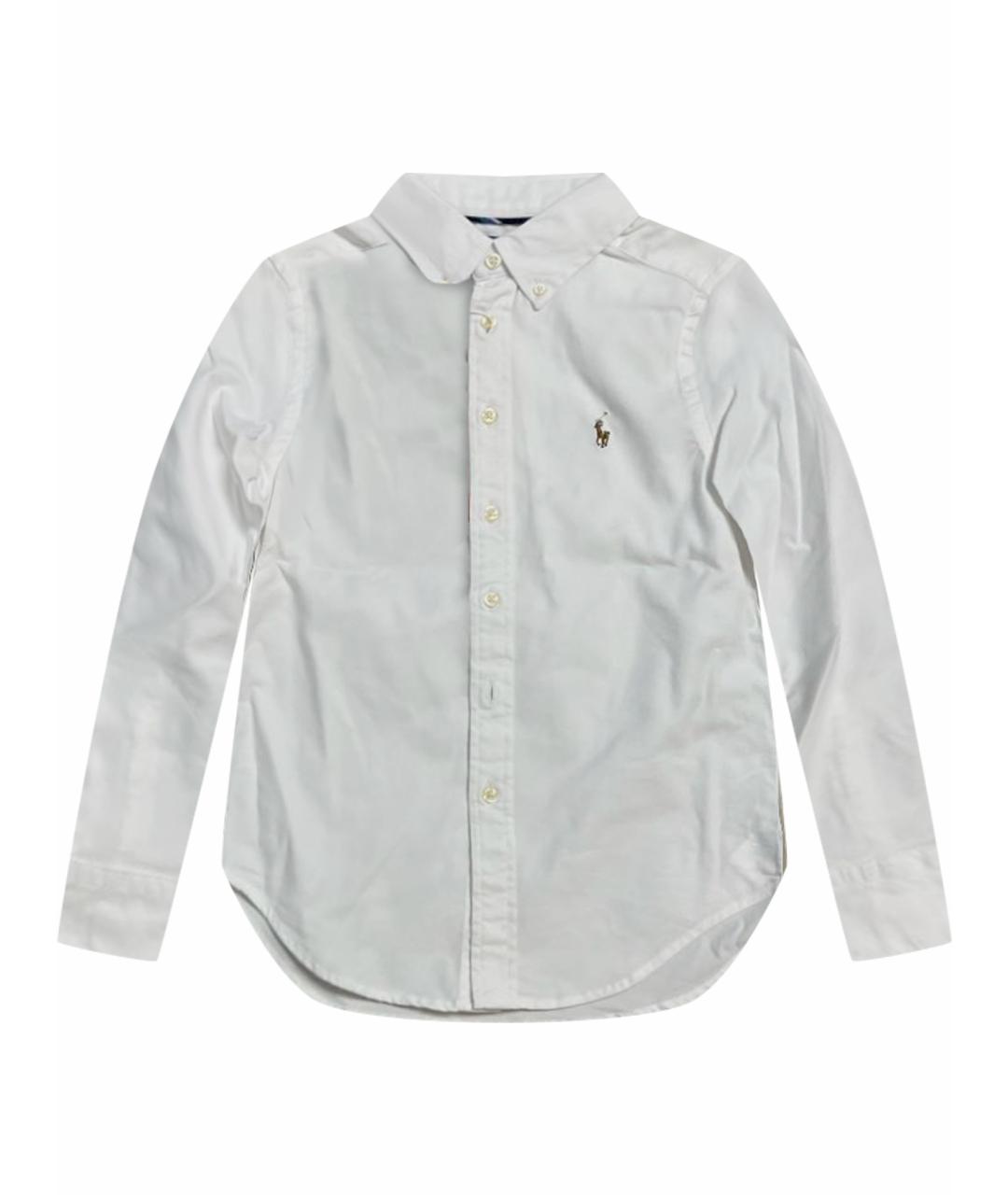 POLO RALPH LAUREN Белая хлопковая детская рубашка, фото 1