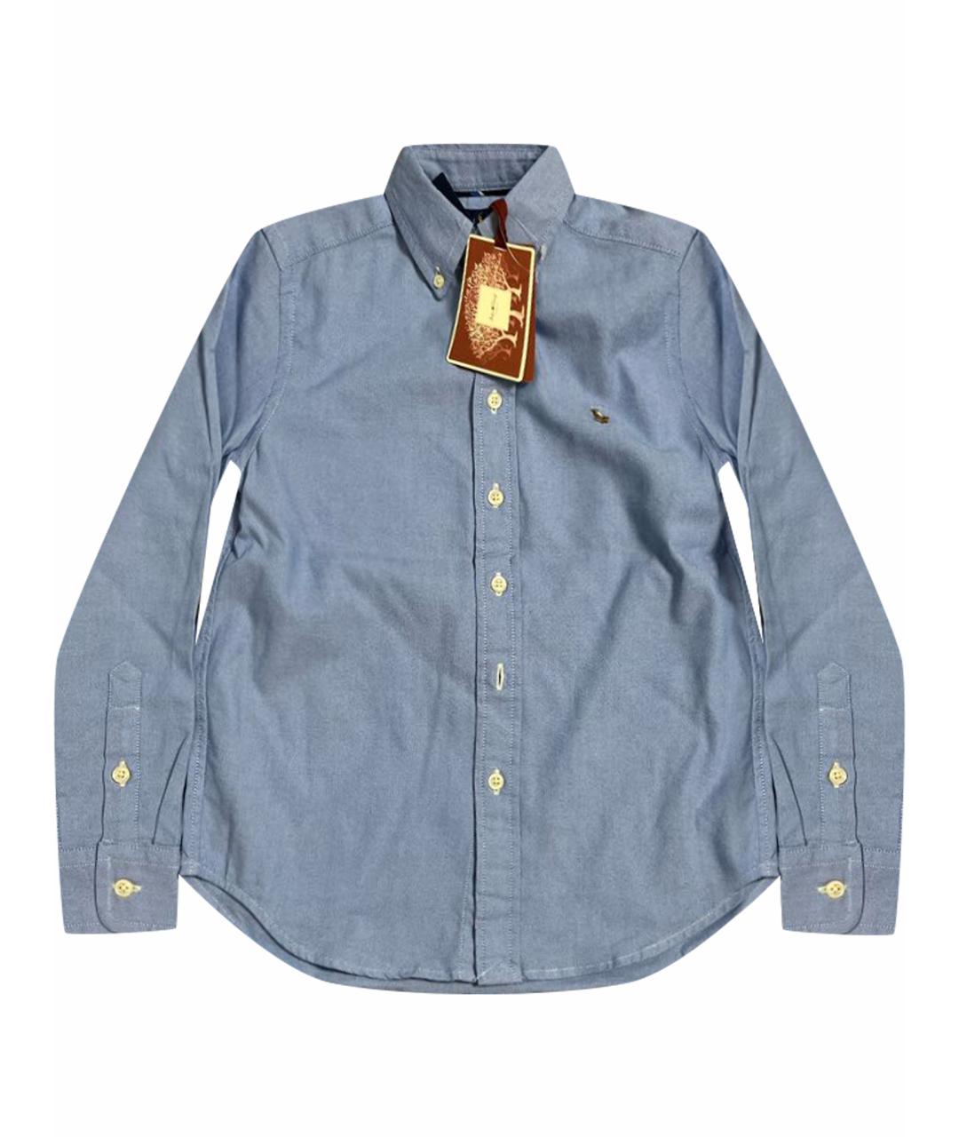 POLO RALPH LAUREN Голубая хлопковая детская рубашка, фото 1
