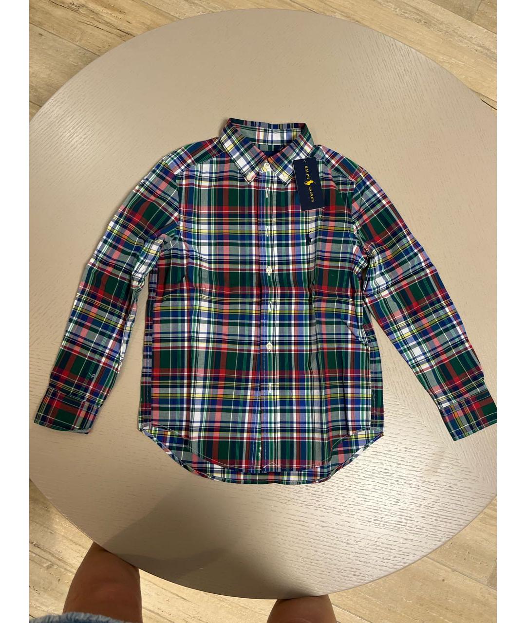 POLO RALPH LAUREN Мульти хлопковая детская рубашка, фото 4