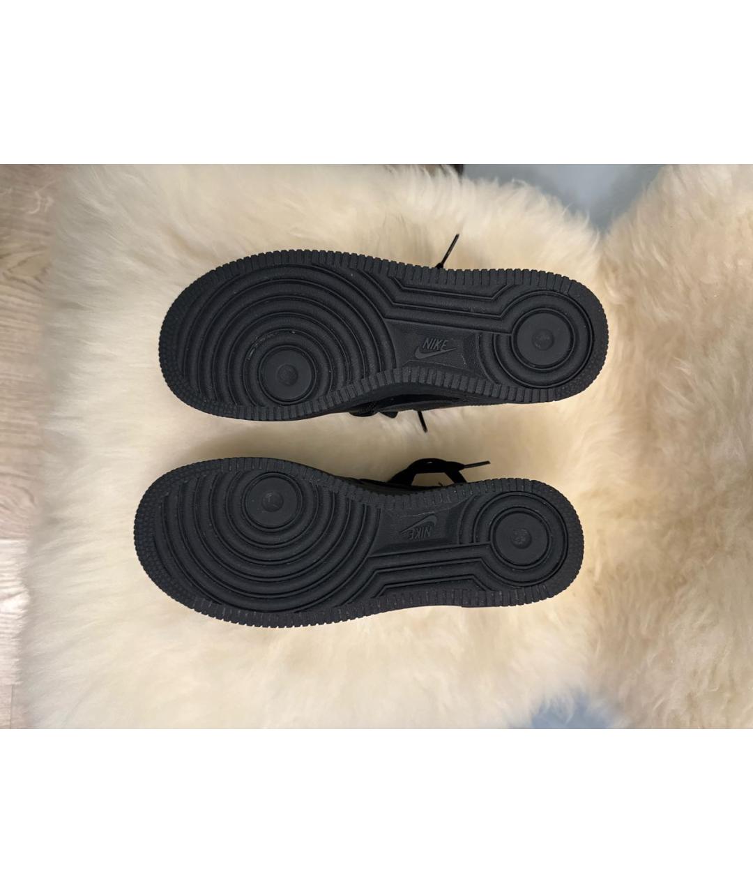 NIKE Черные кожаные кеды, фото 9
