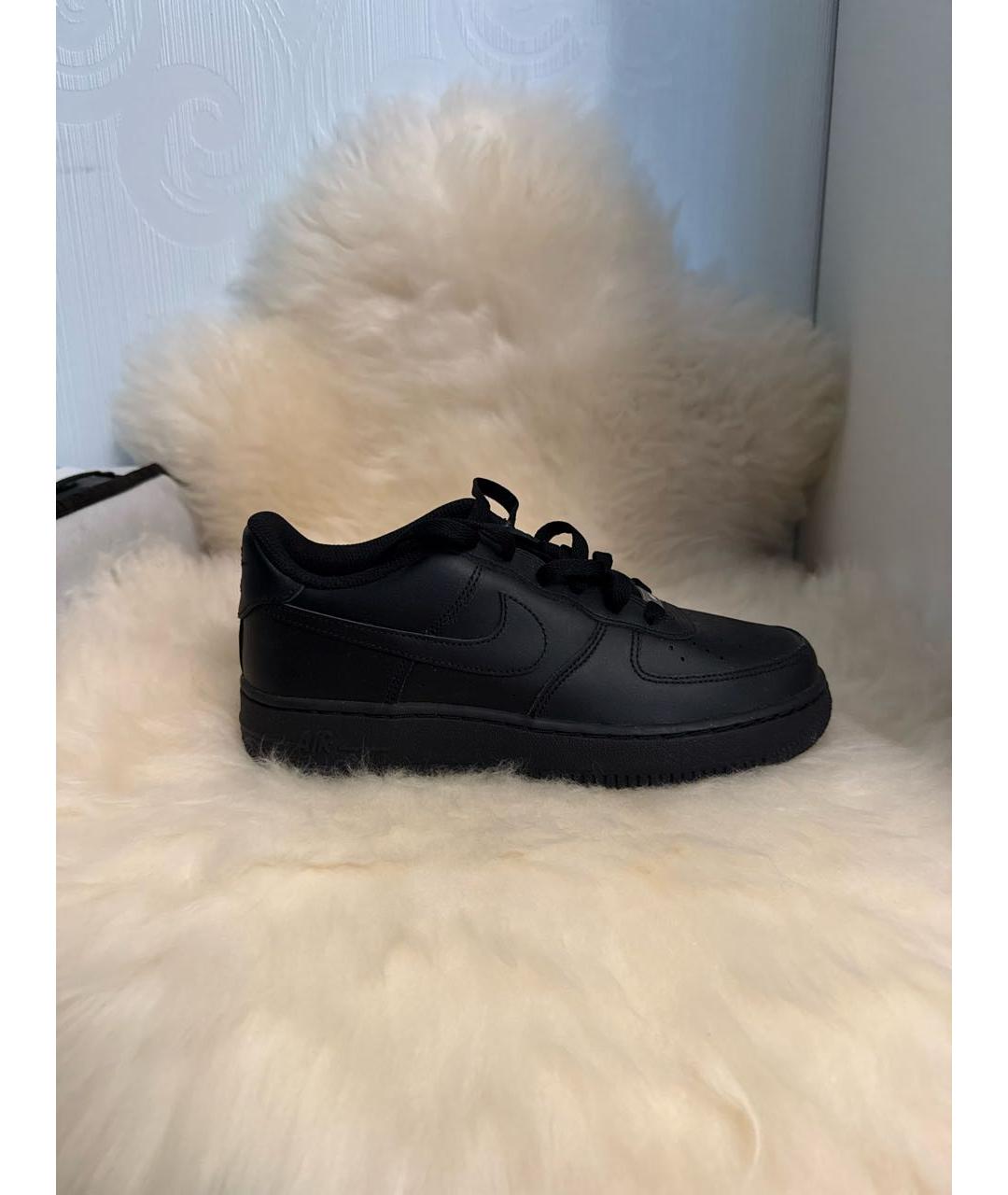 NIKE Черные кожаные кеды, фото 2