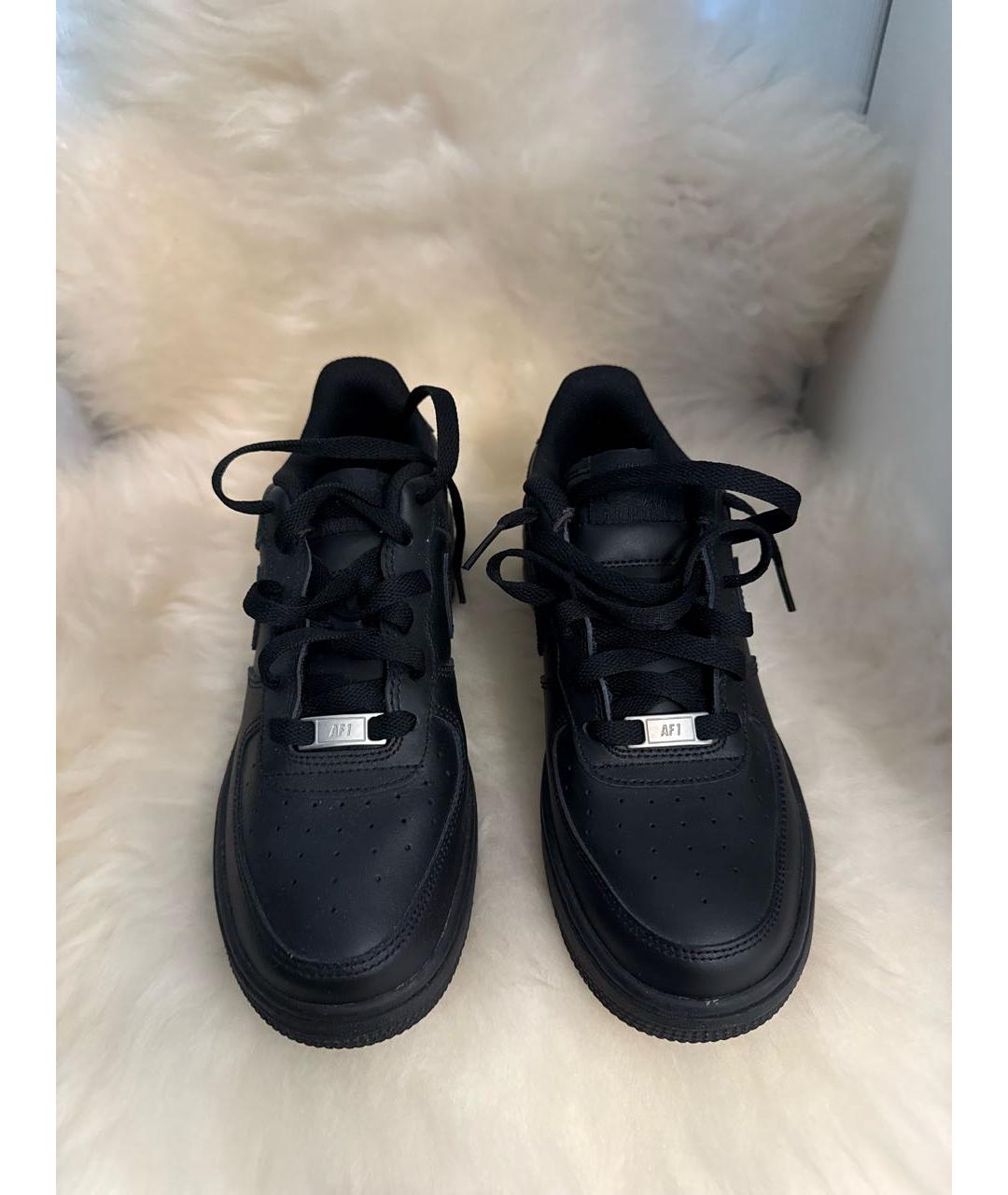 NIKE Черные кожаные кеды, фото 3