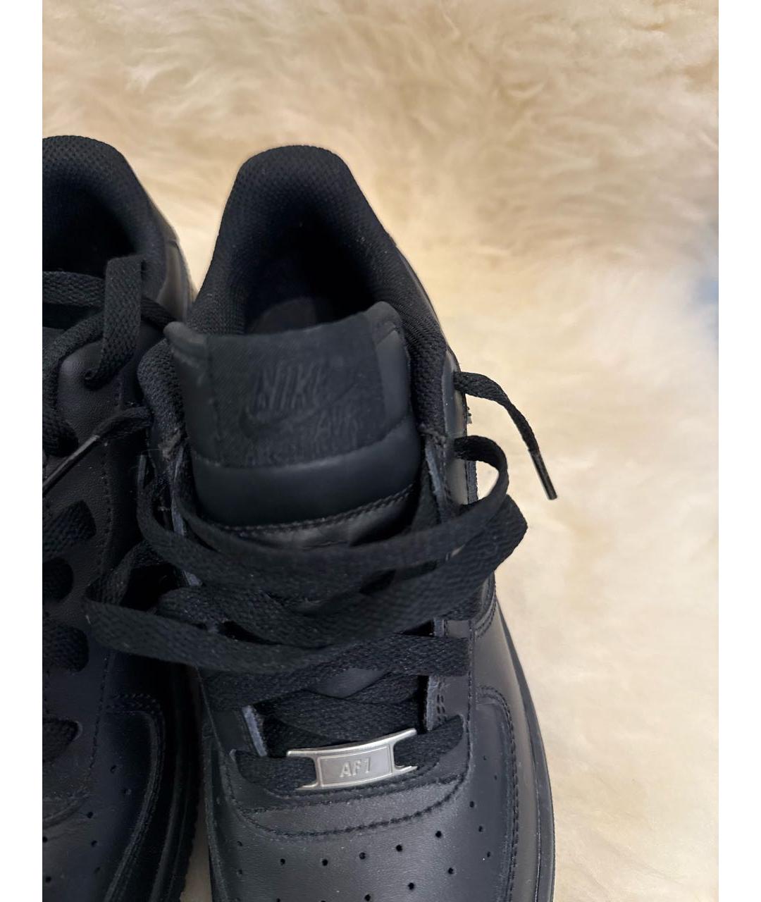 NIKE Черные кожаные кеды, фото 7