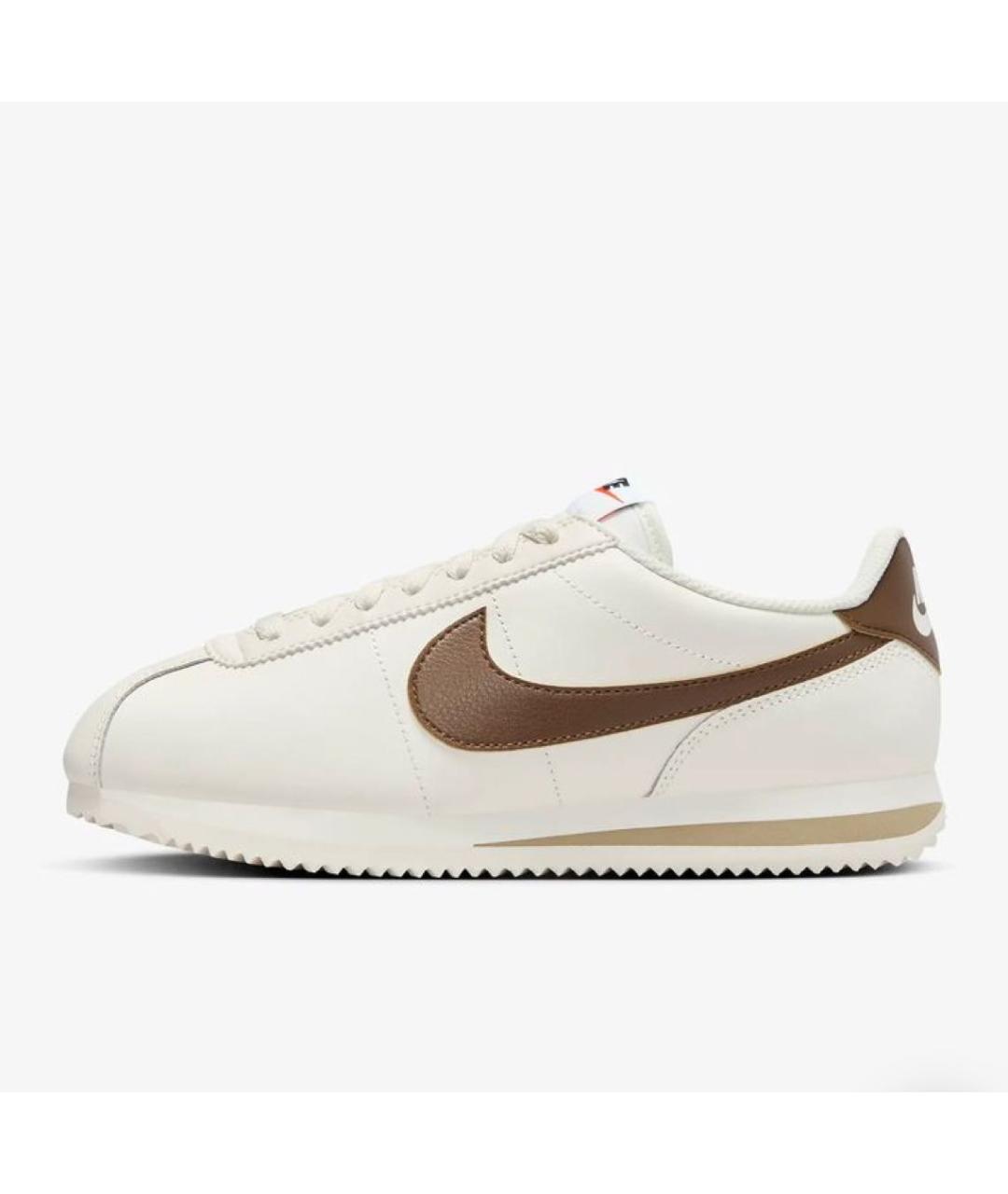 NIKE Коричневые кожаные кроссовки, фото 4