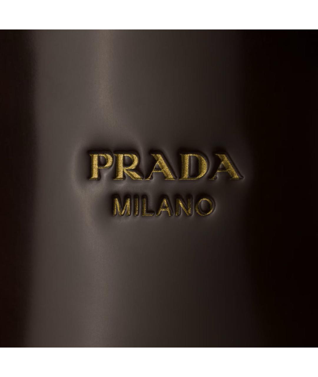 PRADA Коричневые кожаные мюли, фото 5