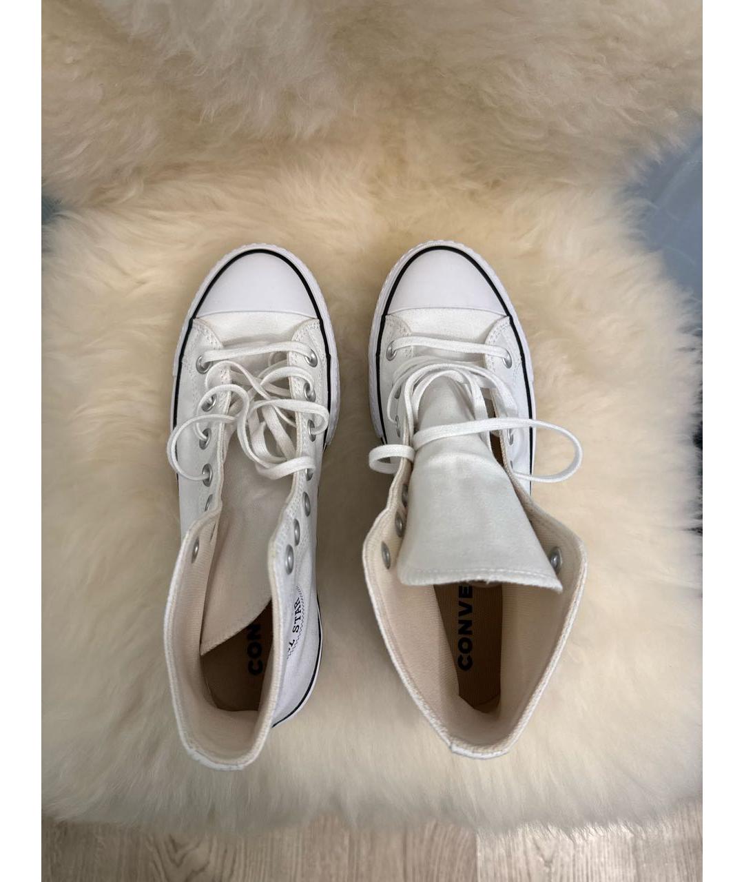 CONVERSE Белые текстильные кеды, фото 4