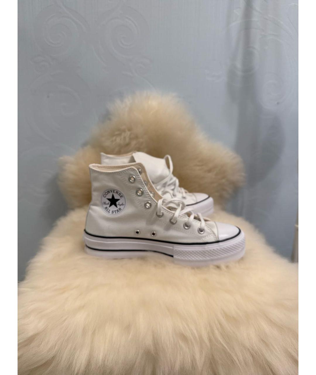 CONVERSE Белые текстильные кеды, фото 8