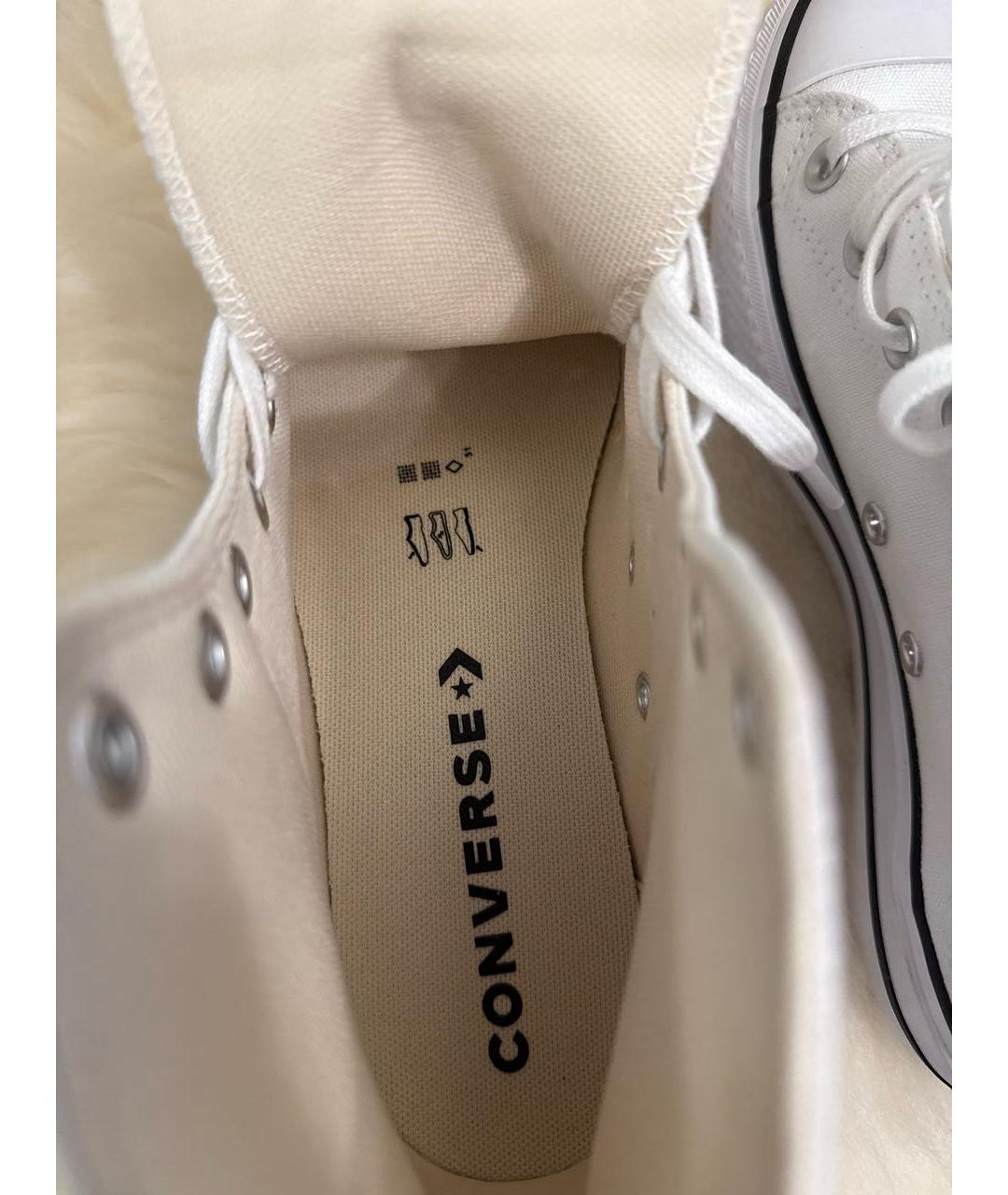 CONVERSE Белые текстильные кеды, фото 6