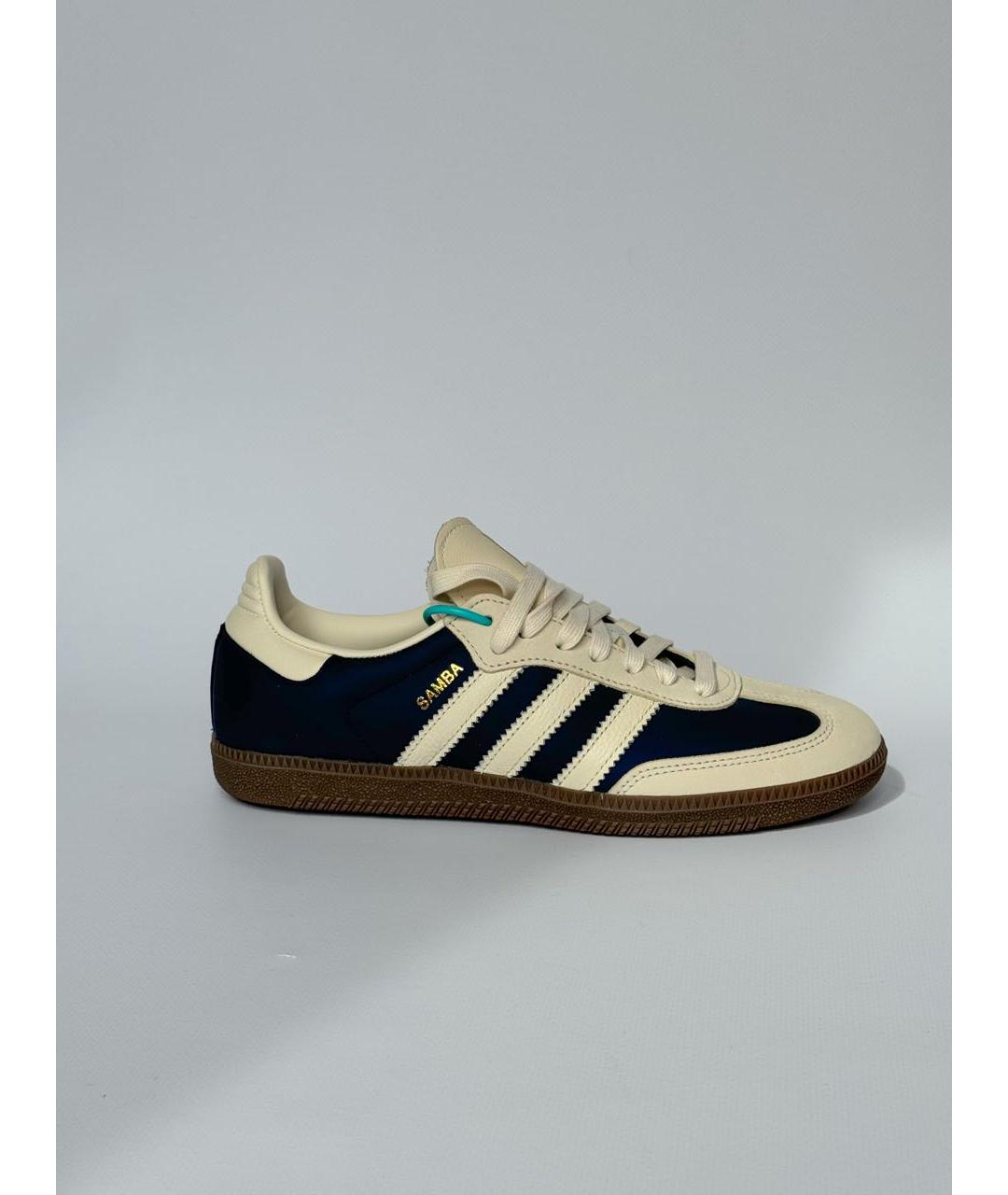ADIDAS Темно-синие кожаные кроссовки, фото 8