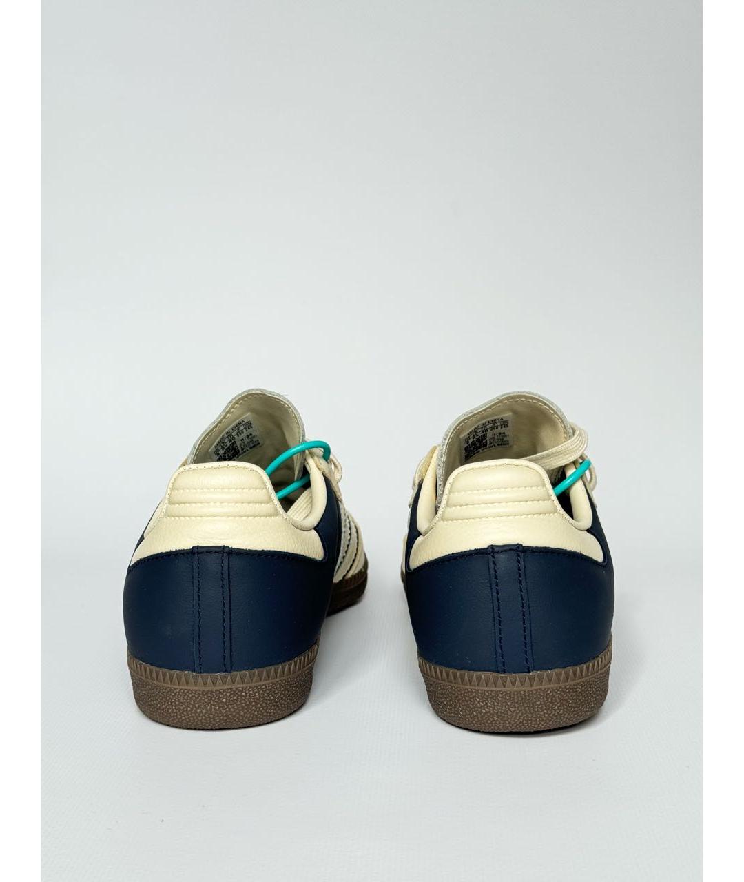 ADIDAS Темно-синие кожаные кроссовки, фото 4