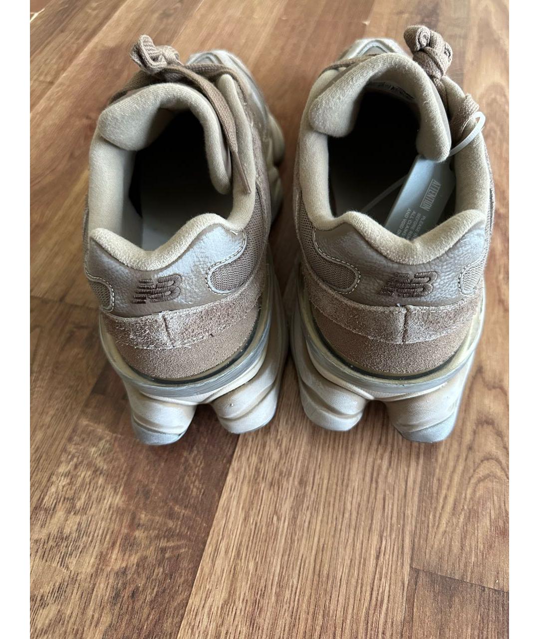 NEW BALANCE Бежевые замшевые низкие кроссовки / кеды, фото 3