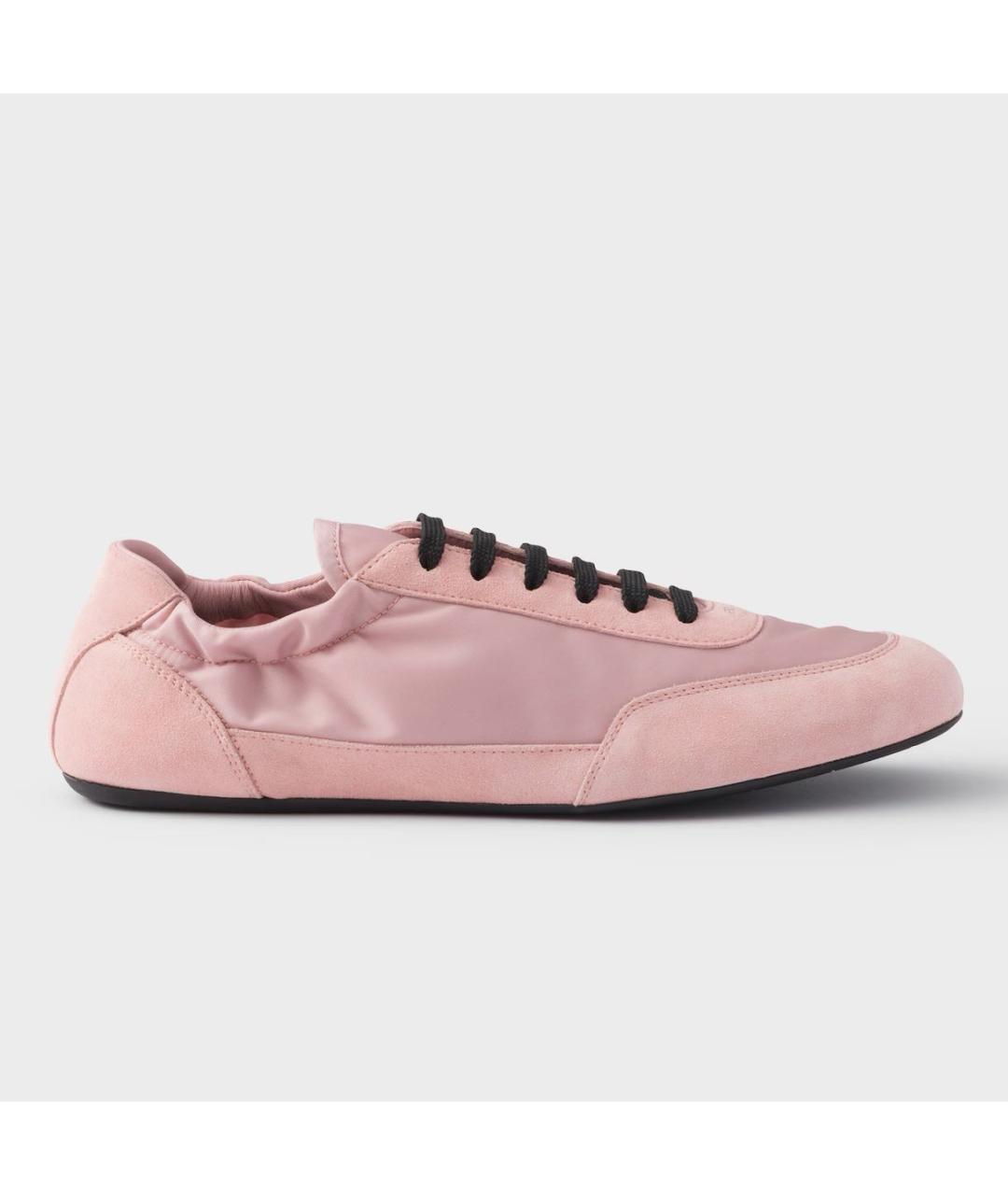 PRADA Розовые замшевые кеды, фото 8