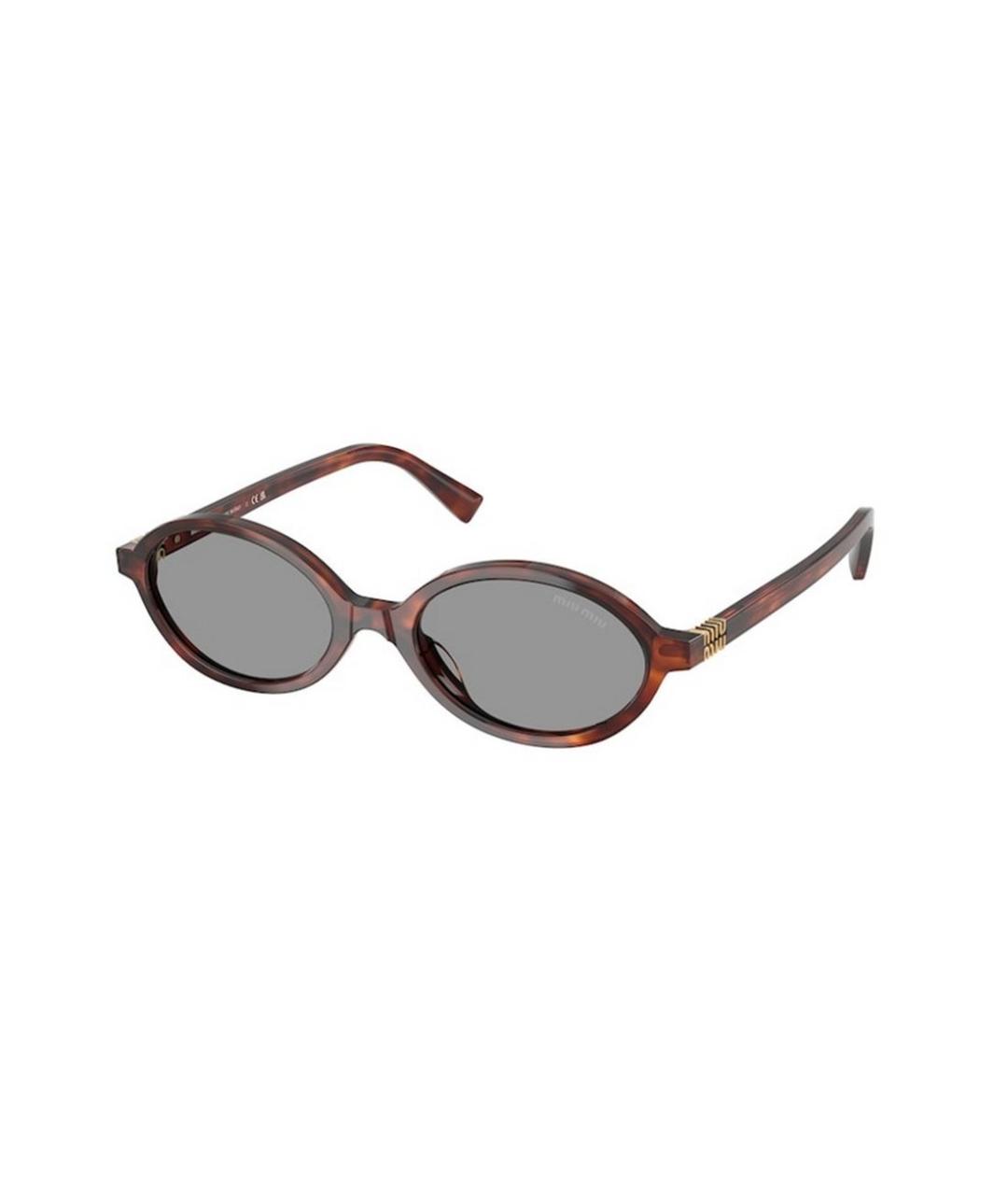 MIU MIU Коричневые солнцезащитные очки, фото 1