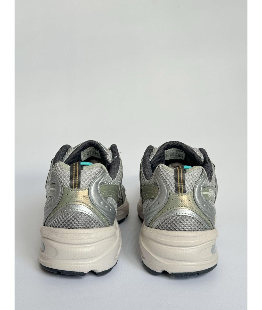 NEW BALANCE Хаки кожаные кроссовки, фото 4