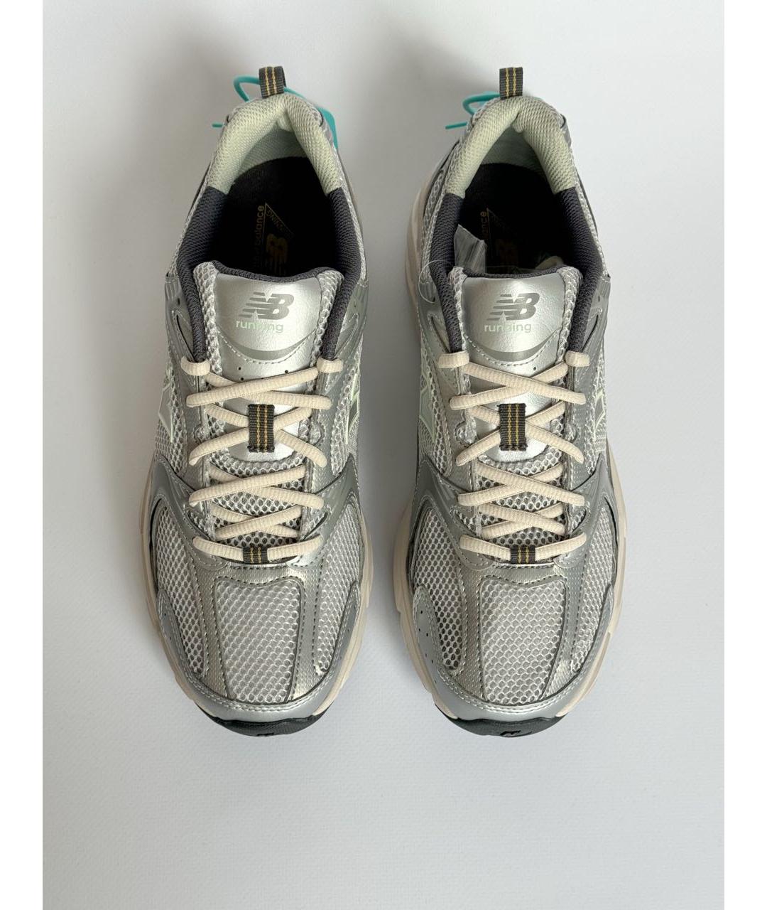 NEW BALANCE Хаки кожаные кроссовки, фото 3