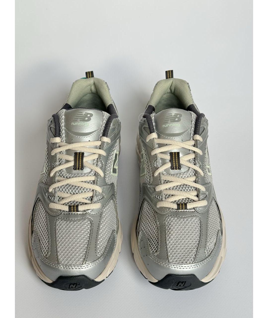 NEW BALANCE Хаки кожаные кроссовки, фото 2