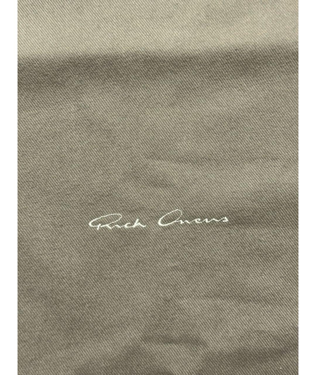 RICK OWENS Коричневая хлопковая сумка тоут, фото 3