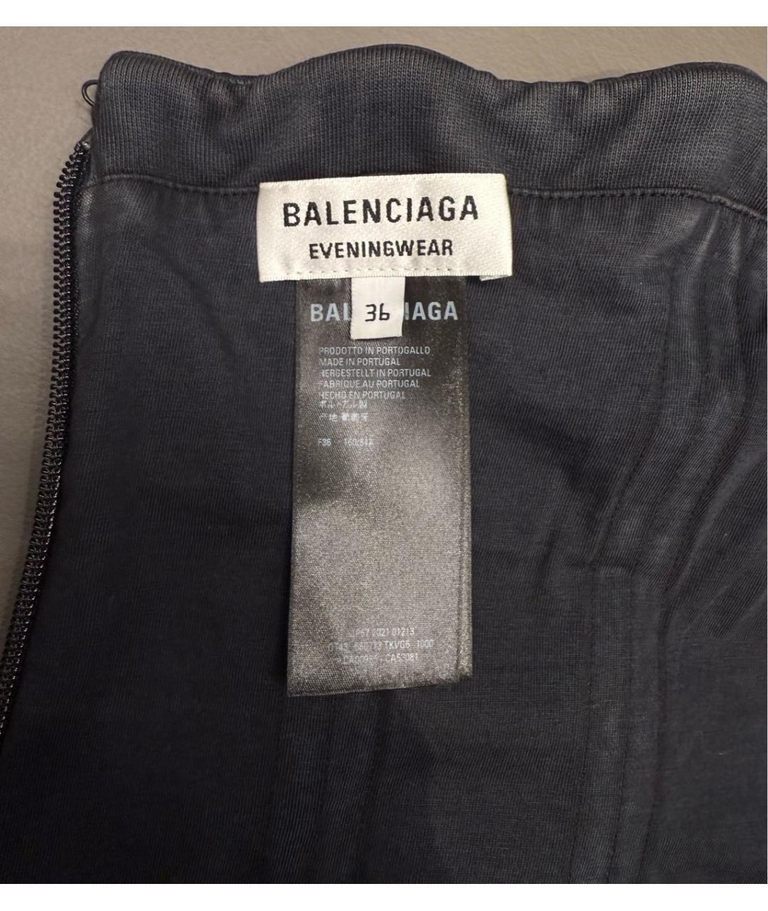 BALENCIAGA Серый хлопковый корсет, фото 3
