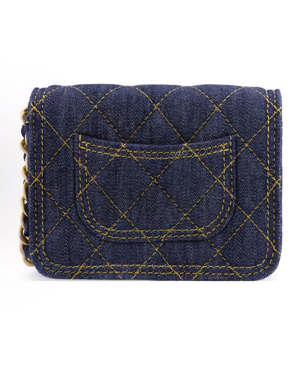 CHANEL Синяя сумка через плечо, фото 4