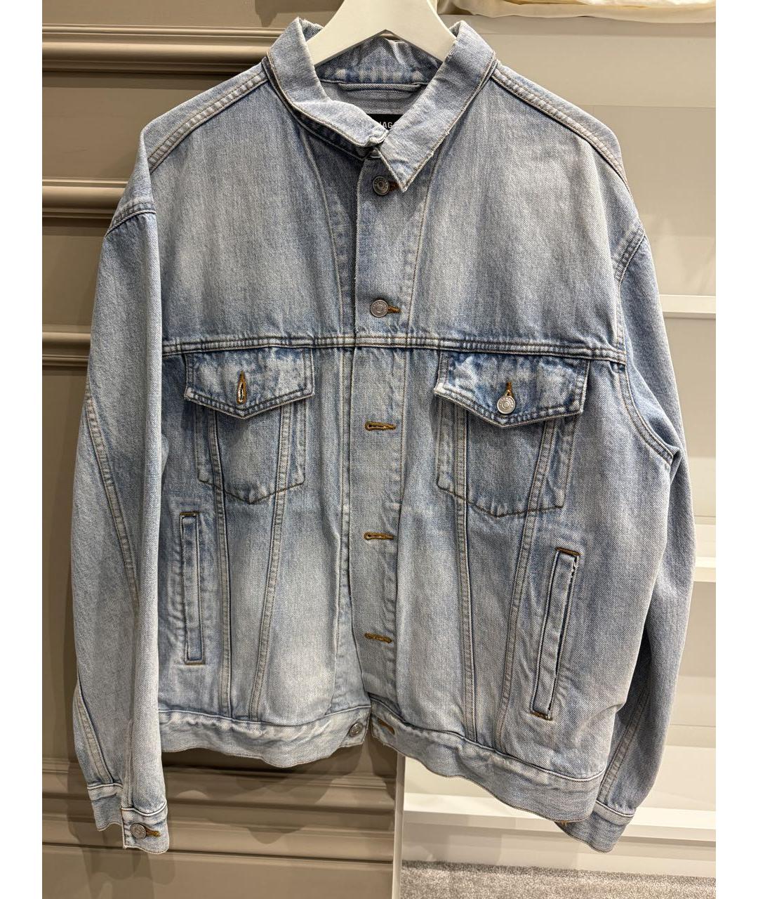 BALENCIAGA Голубая деним куртка, фото 7