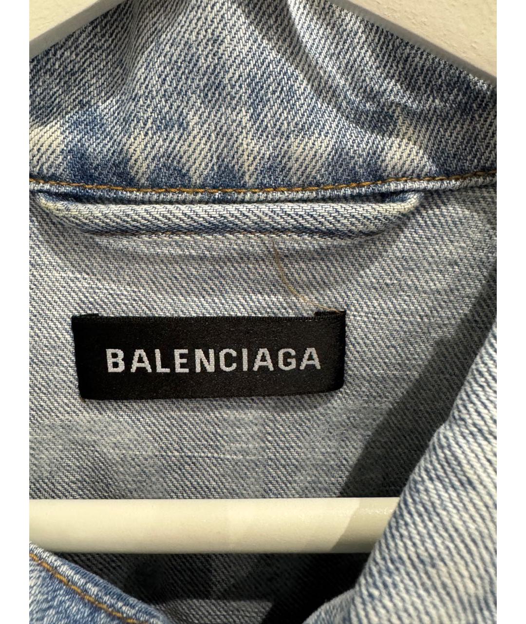 BALENCIAGA Голубая деним куртка, фото 3