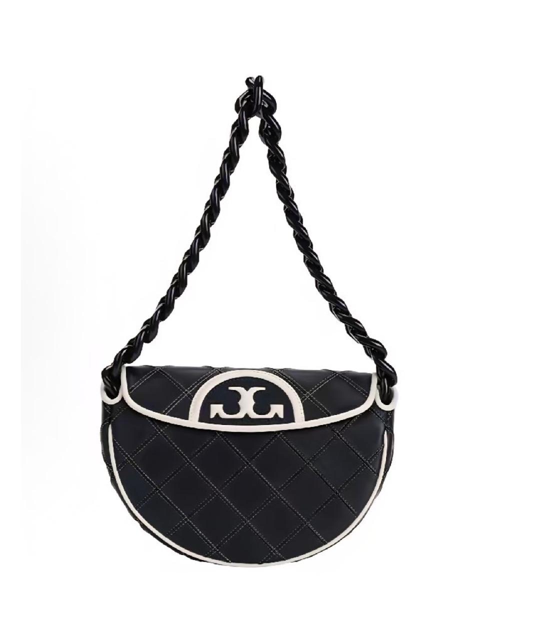 TORY BURCH Черная сумка с короткими ручками, фото 1