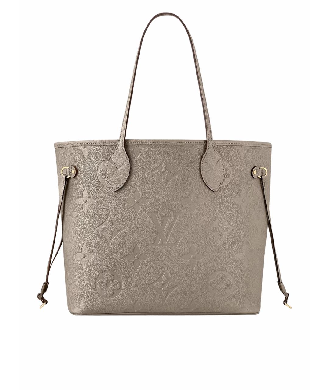 LOUIS VUITTON Бежевая кожаная сумка тоут, фото 1