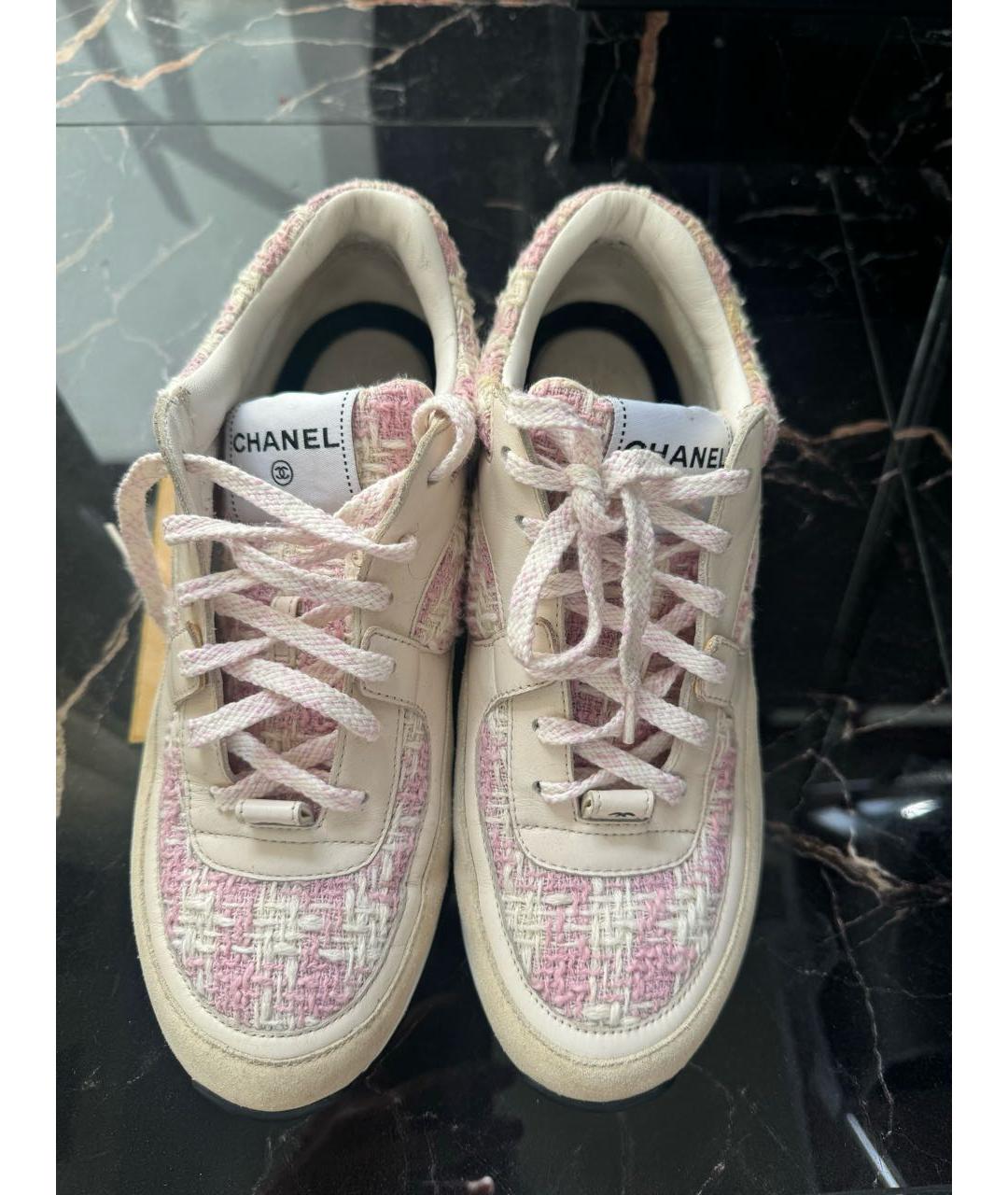 CHANEL Розовые кроссовки, фото 2
