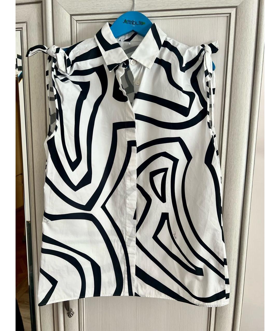 EMILIO PUCCI Белая хлопковая рубашка, фото 6
