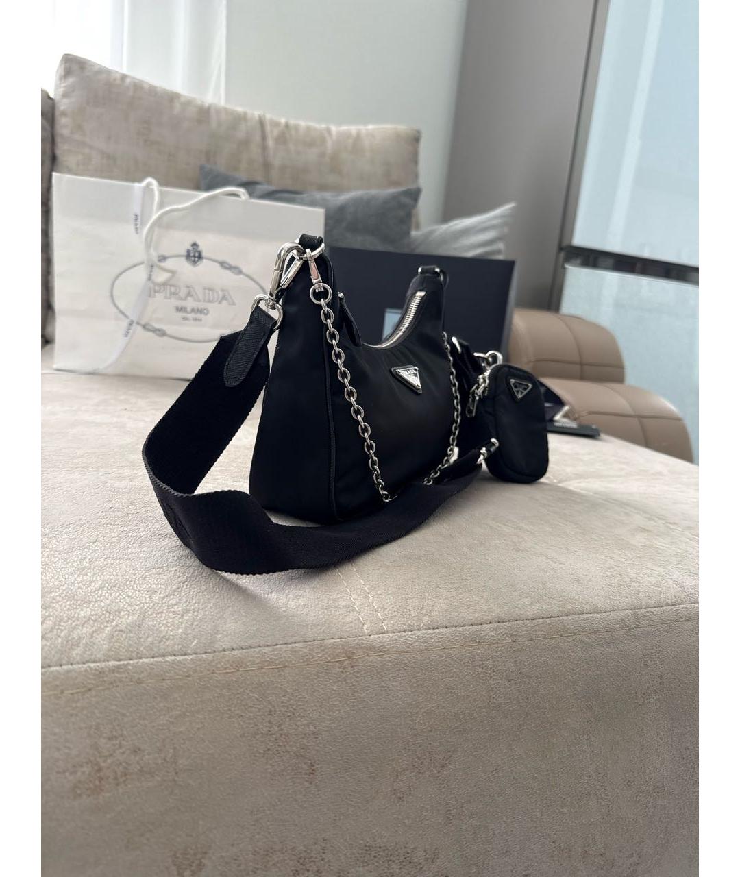 PRADA Черная сумка через плечо, фото 3