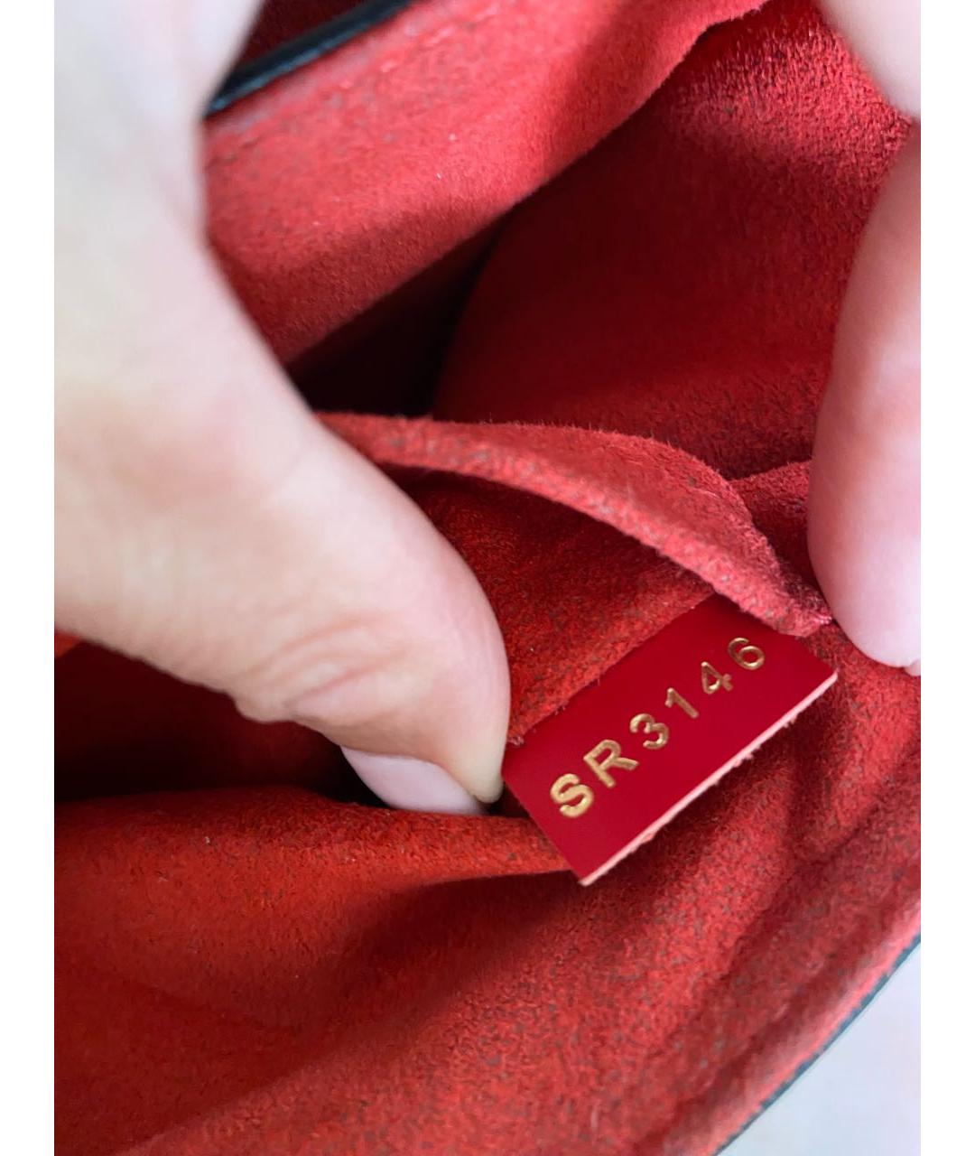 LOUIS VUITTON Антрацитовая сумка через плечо из искусственной кожи, фото 5