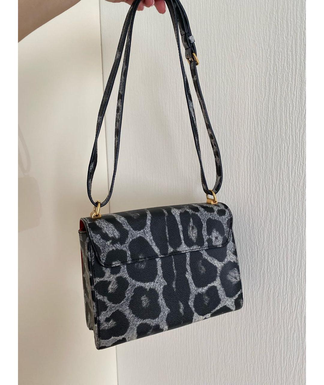 LOUIS VUITTON Антрацитовая сумка через плечо из искусственной кожи, фото 3