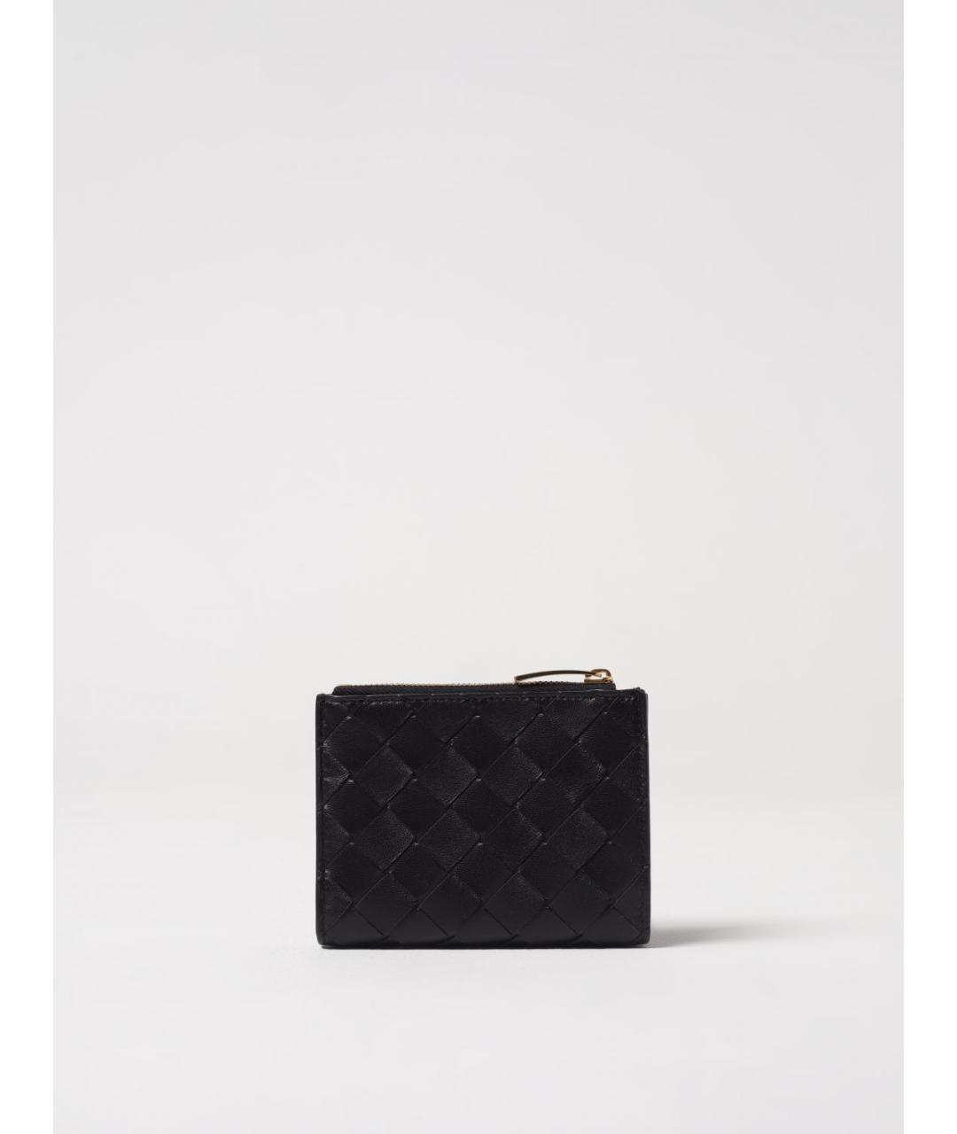 BOTTEGA VENETA Черный кожаный кошелек, фото 3