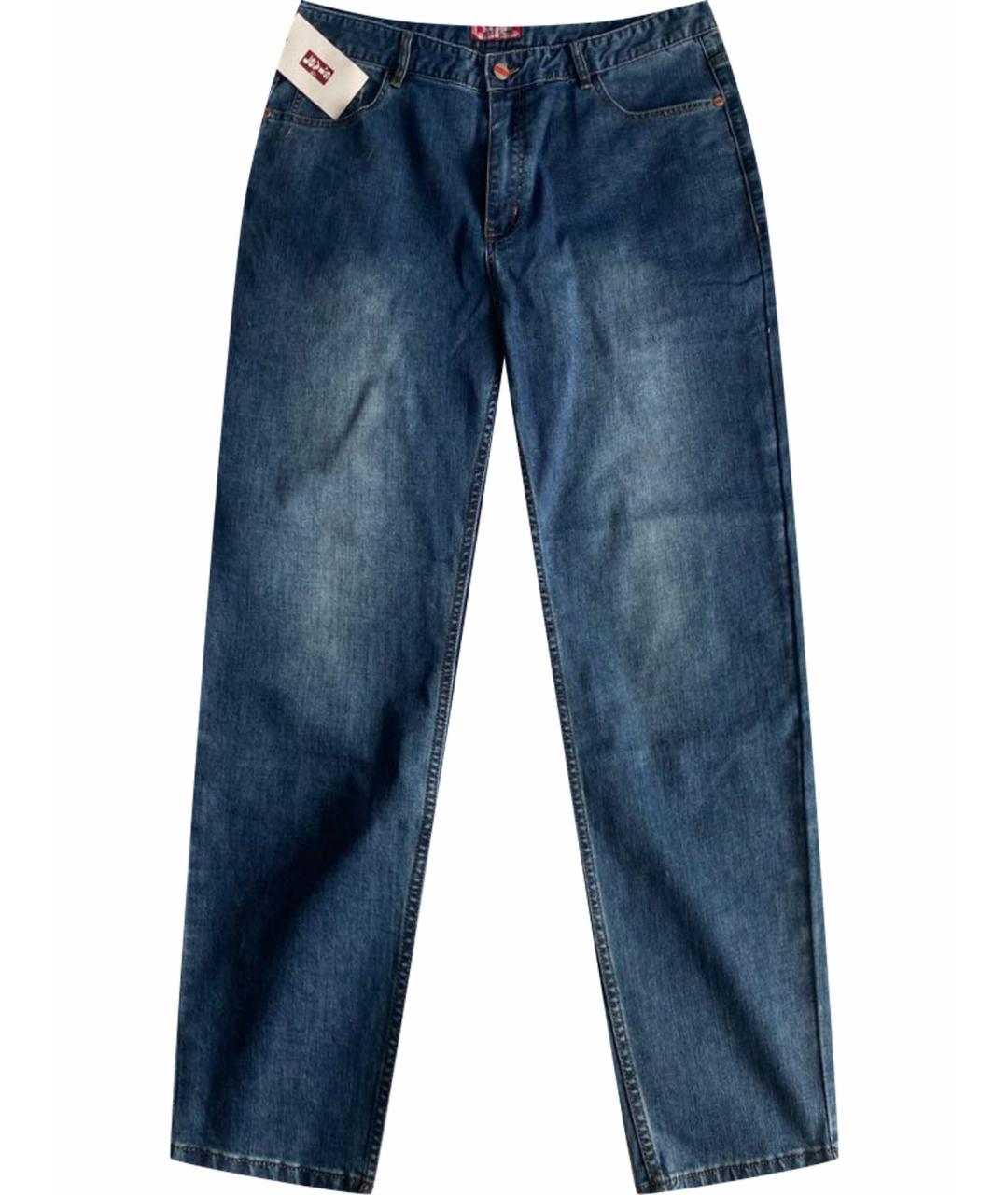 LEVI'S Синие хлопковые прямые джинсы, фото 1