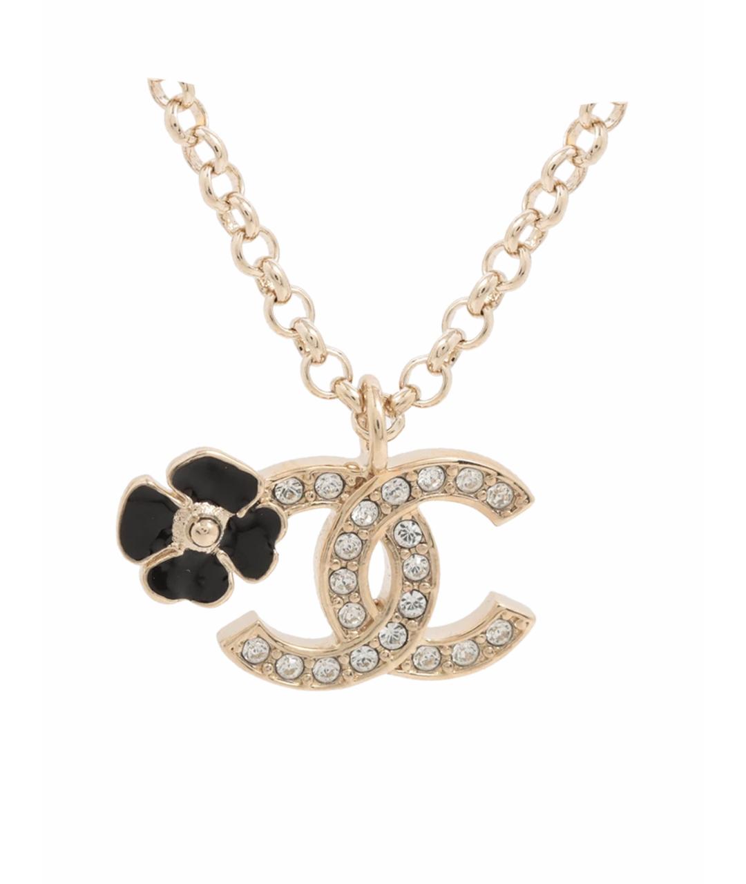 CHANEL Золотая металлическая подвеска, фото 1