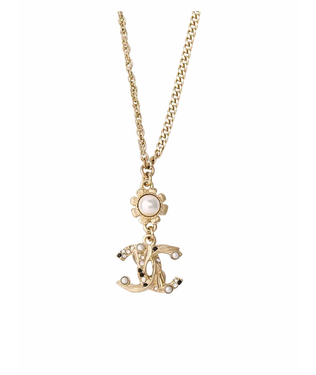 CHANEL Золотая металлическая подвеска, фото 1
