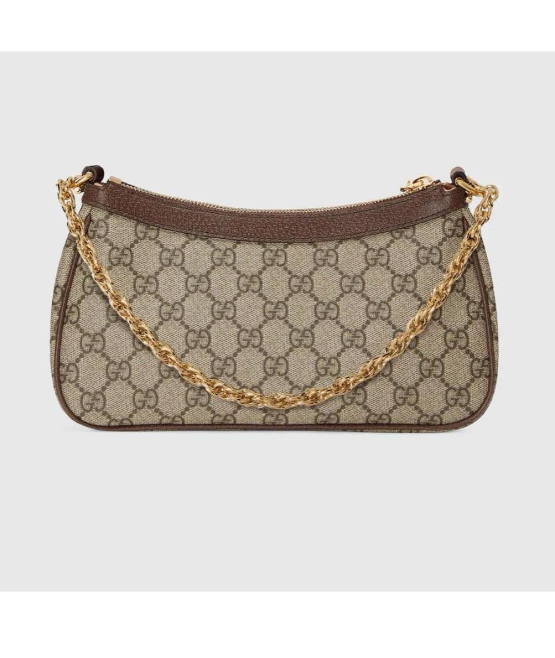 GUCCI Бежевая сумка с короткими ручками, фото 4
