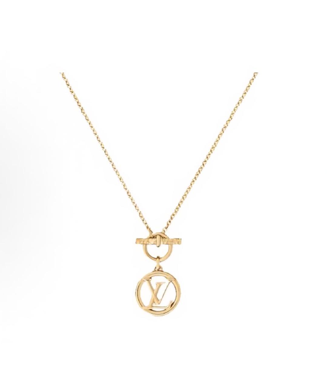LOUIS VUITTON Золотая металлическая подвеска, фото 4