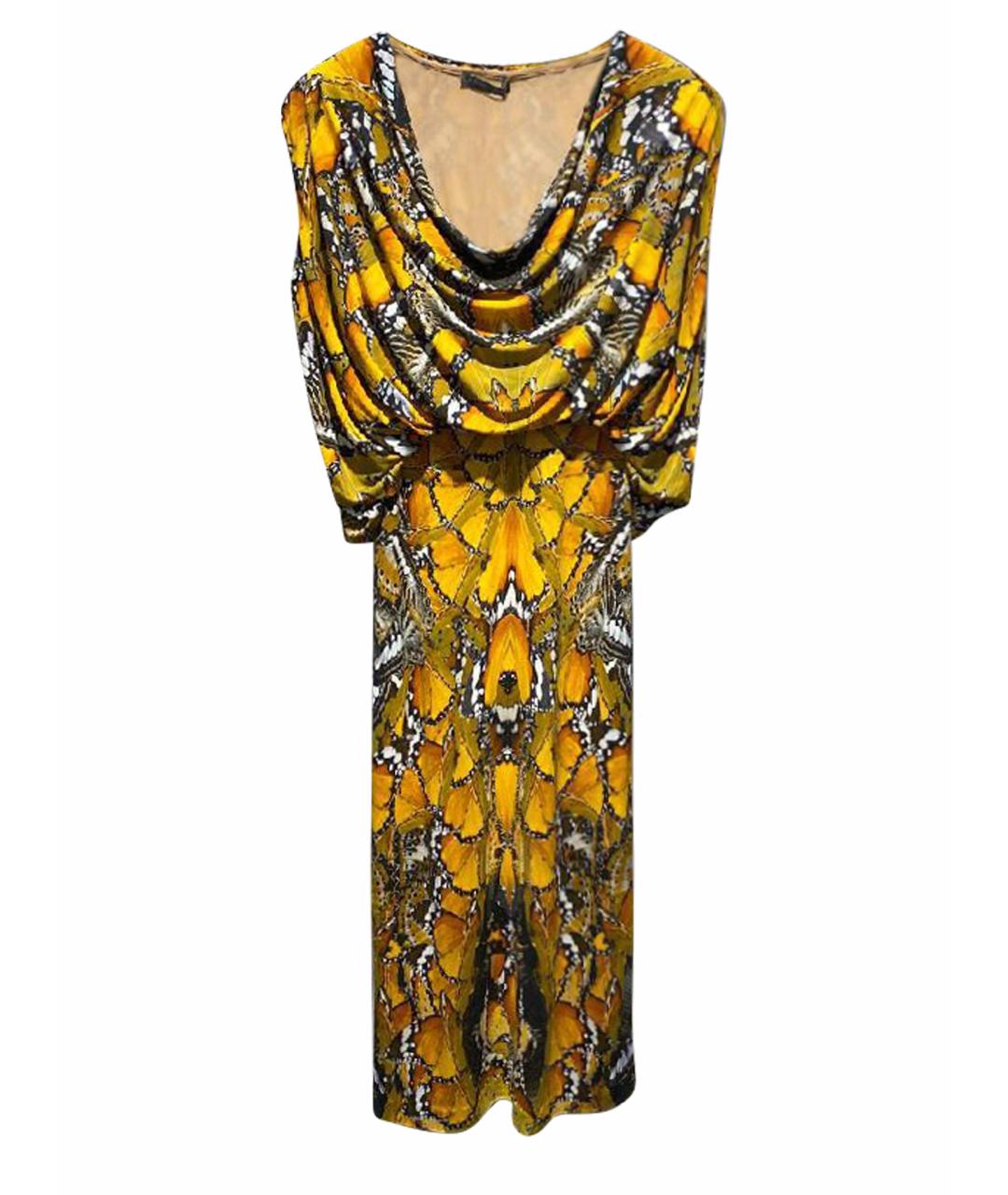 ALEXANDER MCQUEEN Желтое платье, фото 1