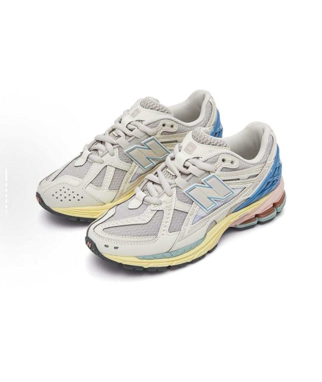 NEW BALANCE Серые текстильные низкие кроссовки / кеды, фото 5