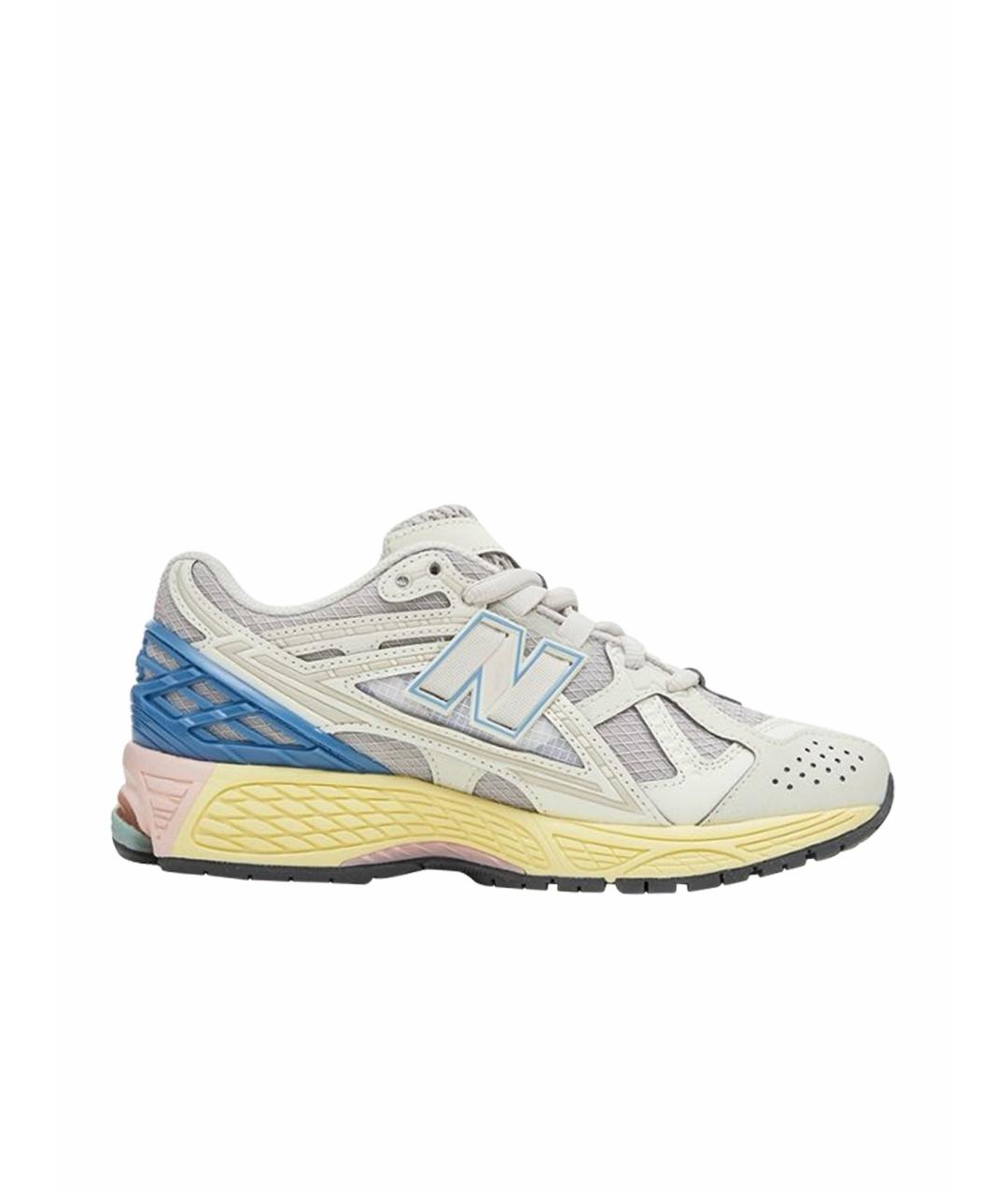 NEW BALANCE Серые текстильные низкие кроссовки / кеды, фото 1