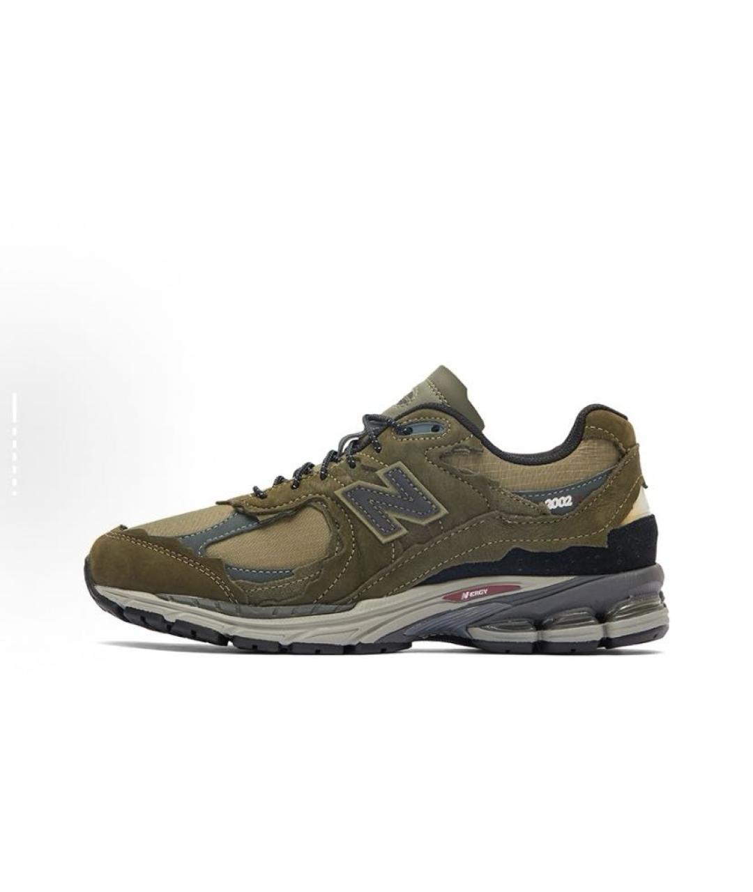 NEW BALANCE Хаки замшевые низкие кроссовки / кеды, фото 3
