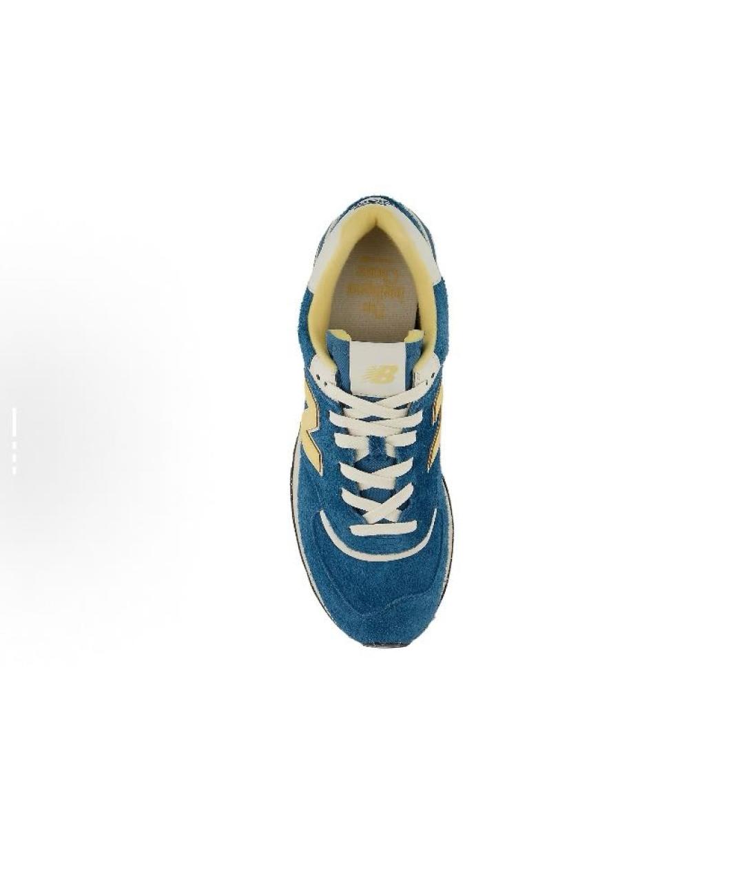 NEW BALANCE Синие замшевые низкие кроссовки / кеды, фото 5