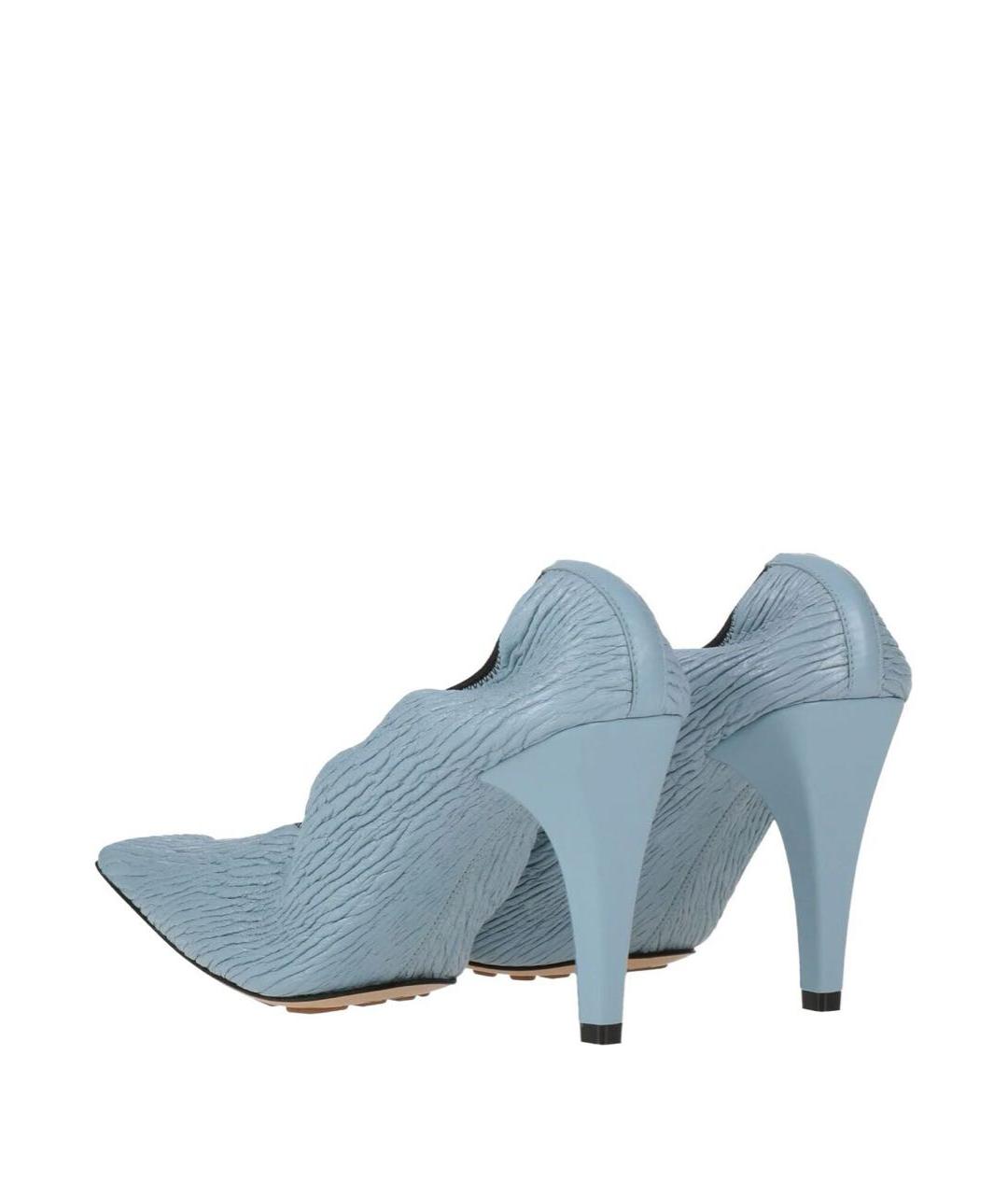 BOTTEGA VENETA Голубые кожаные туфли, фото 4