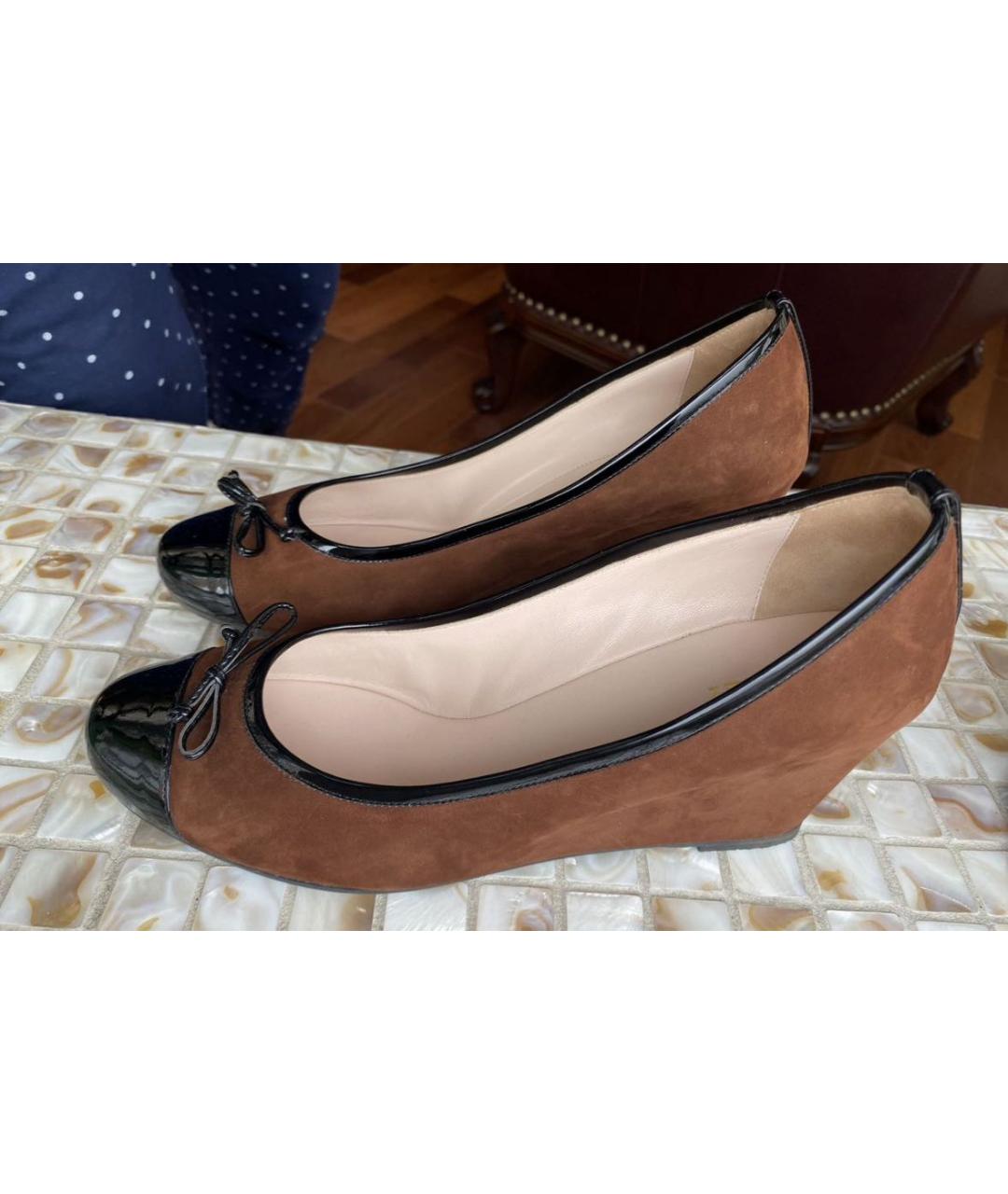 BALLY Коричневые замшевые туфли, фото 3