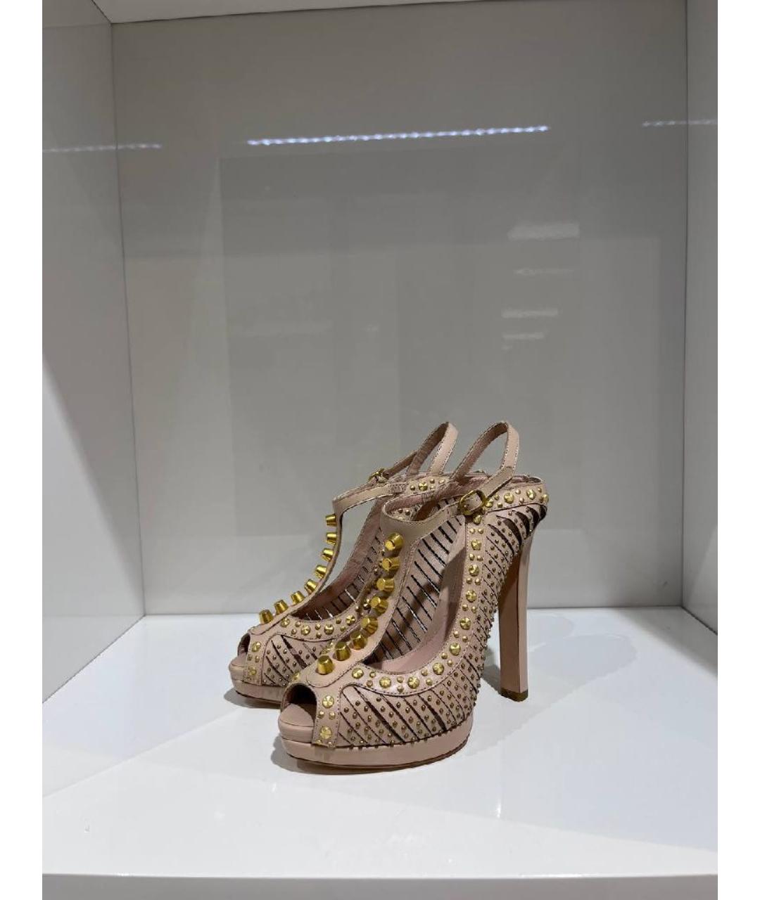 ALEXANDER MCQUEEN Бежевые босоножки, фото 2
