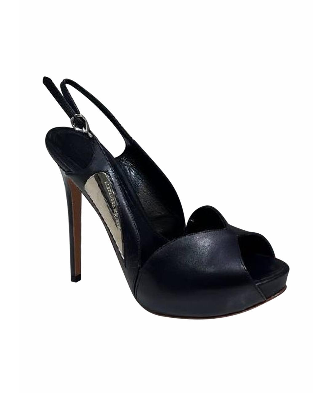 ALEXANDER MCQUEEN Черные босоножки, фото 1