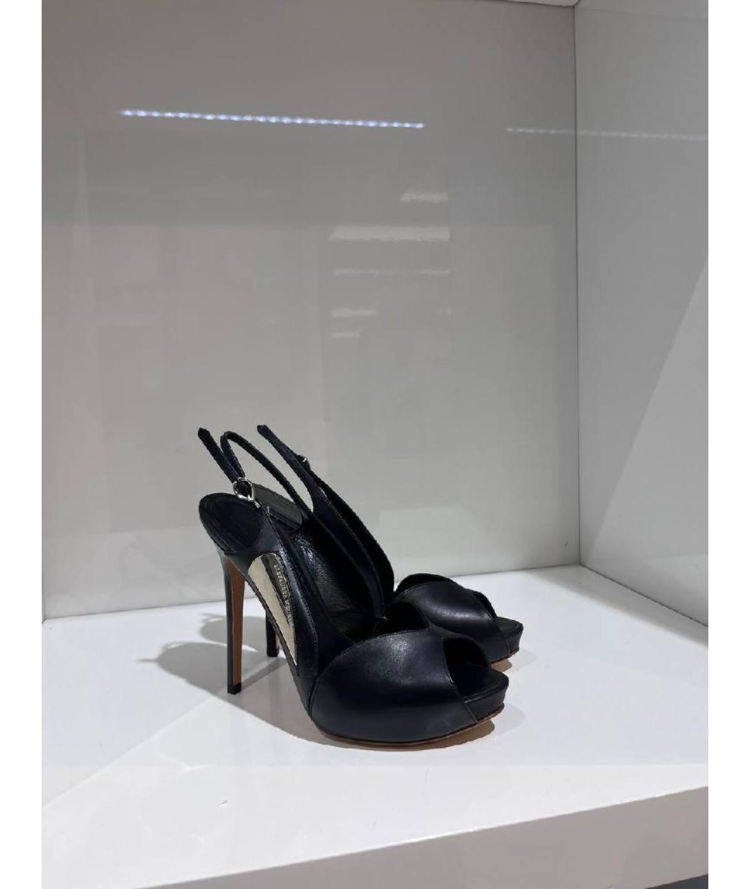 ALEXANDER MCQUEEN Черные босоножки, фото 3