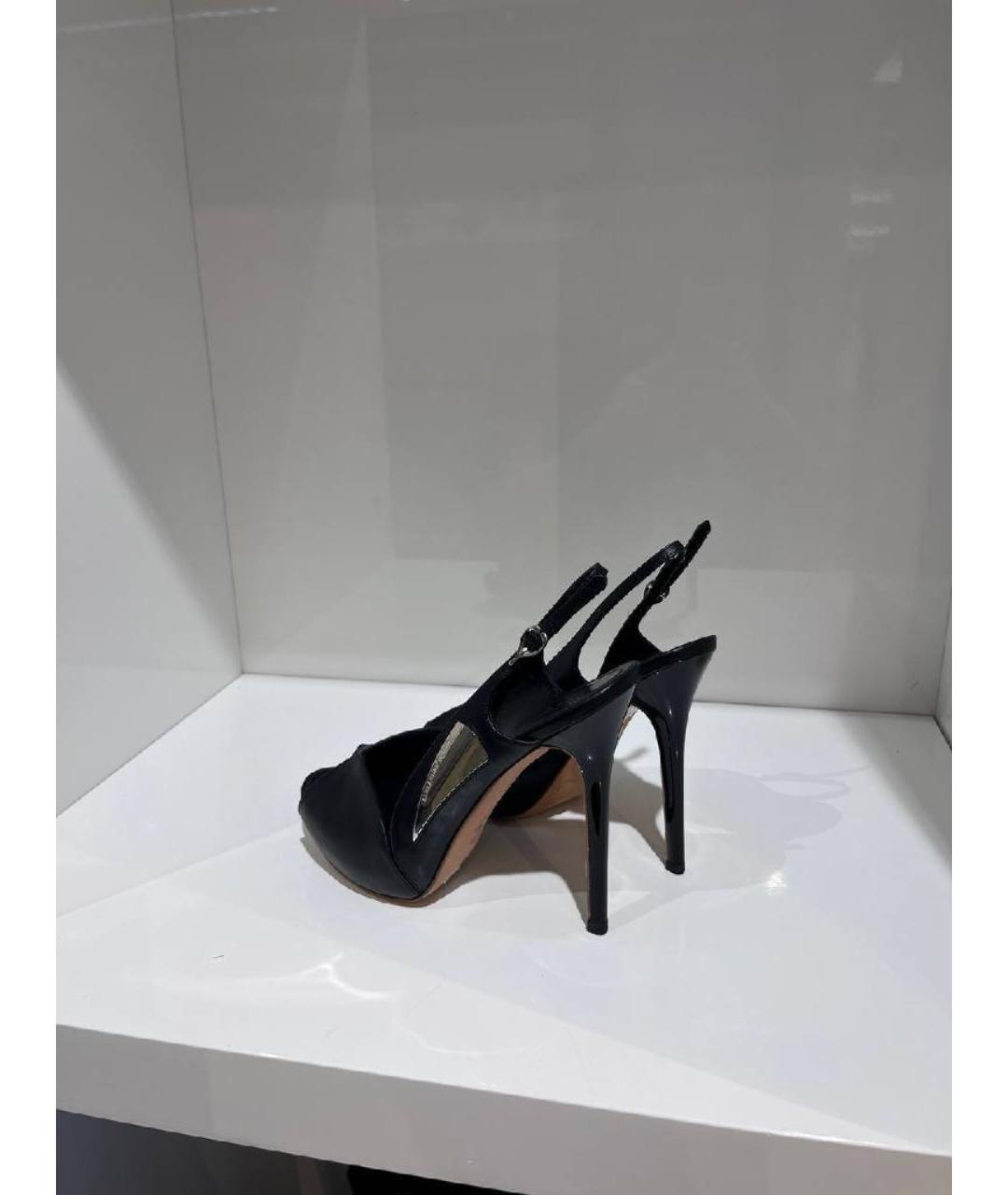 ALEXANDER MCQUEEN Черные босоножки, фото 2