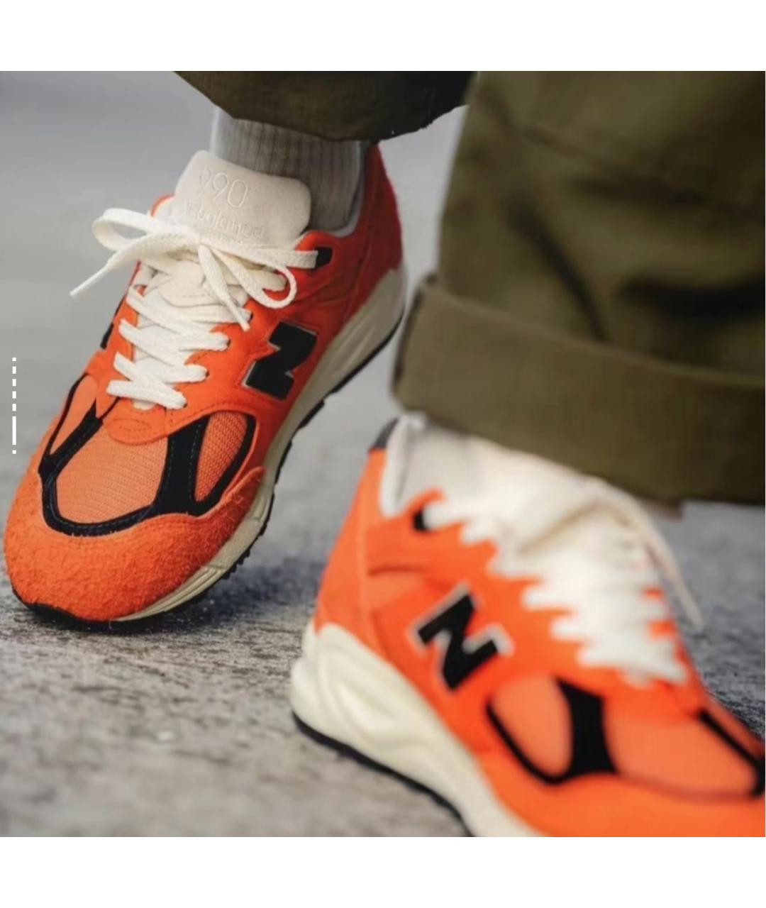 NEW BALANCE Оранжевое низкие кроссовки / кеды, фото 5